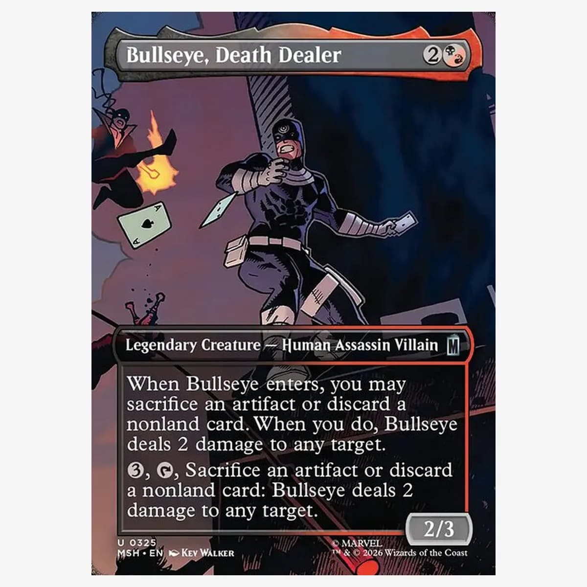 Bullseye, Death Dealer — Borderless — Foil