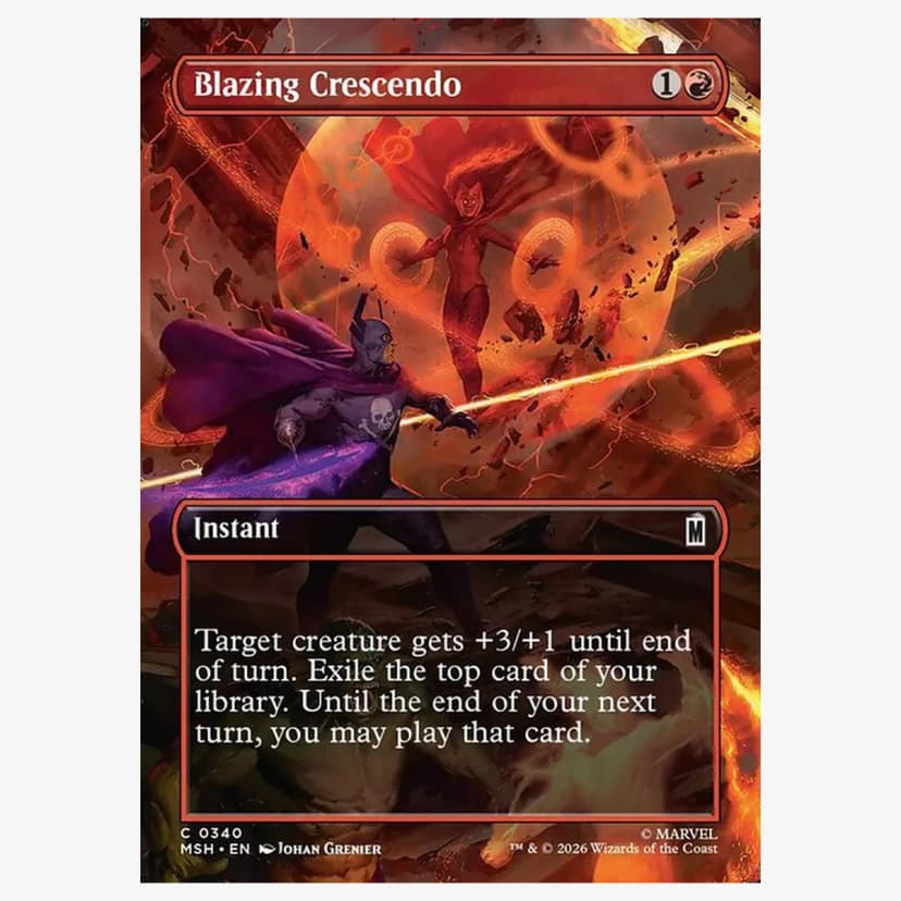 Blazing Crescendo — Borderless — Foil