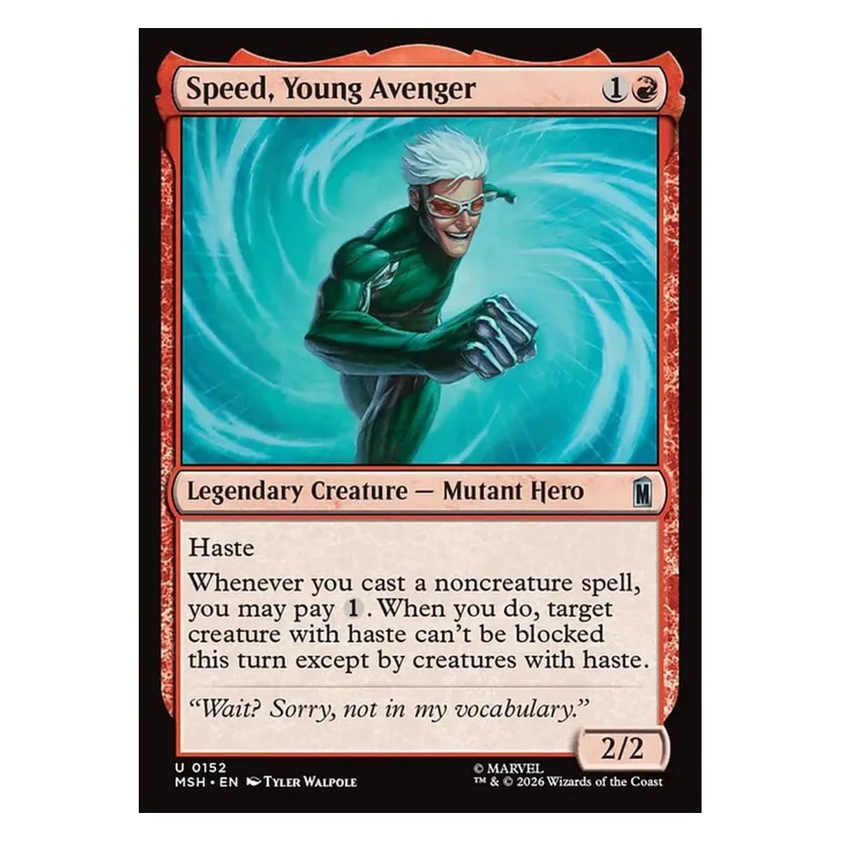 Speed, Young Avenger