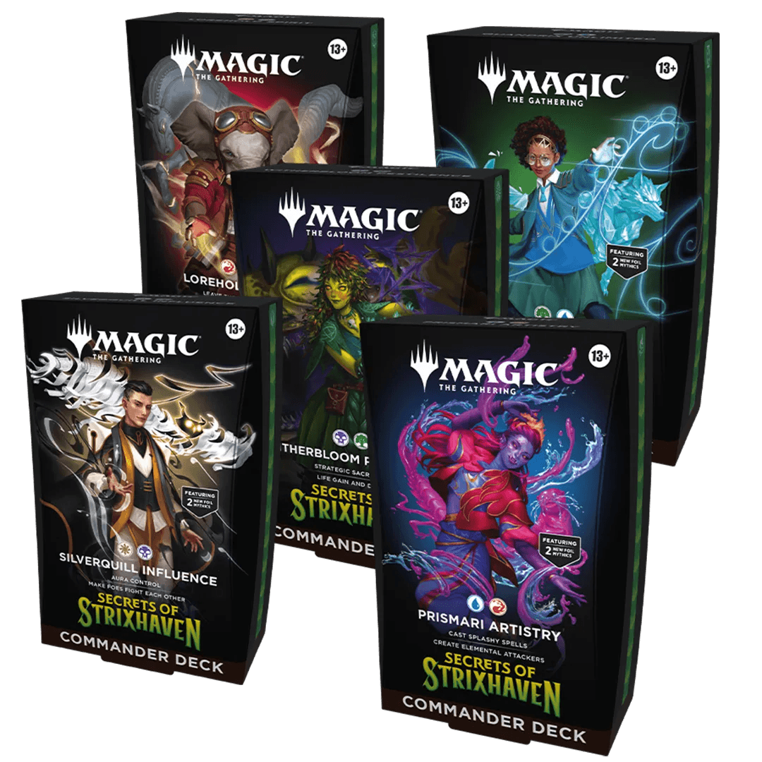 Magic the Gathering Secrets of Strixhaven Commander Decks (5 Decks Per Display)