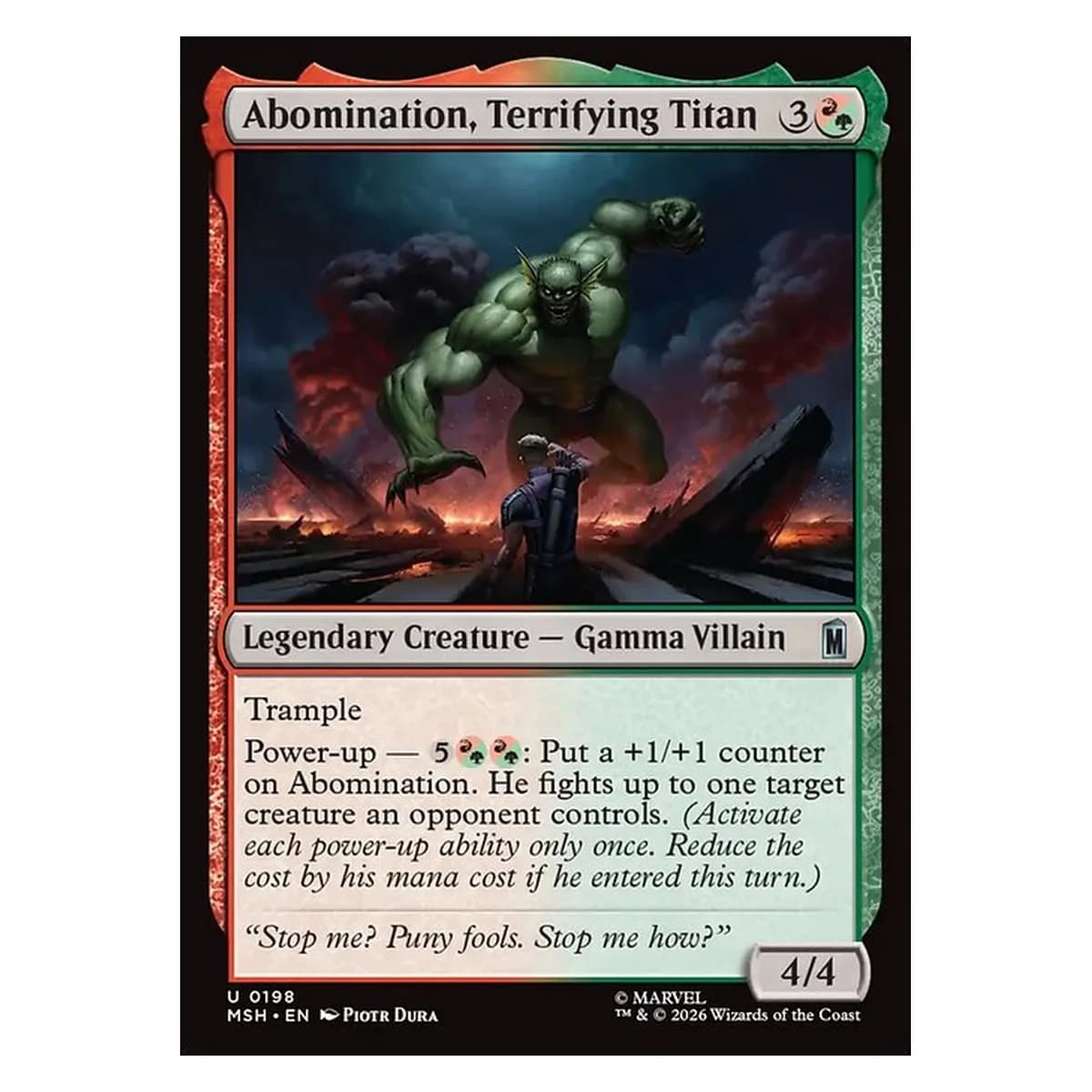 Abomination, Terrifying Titan