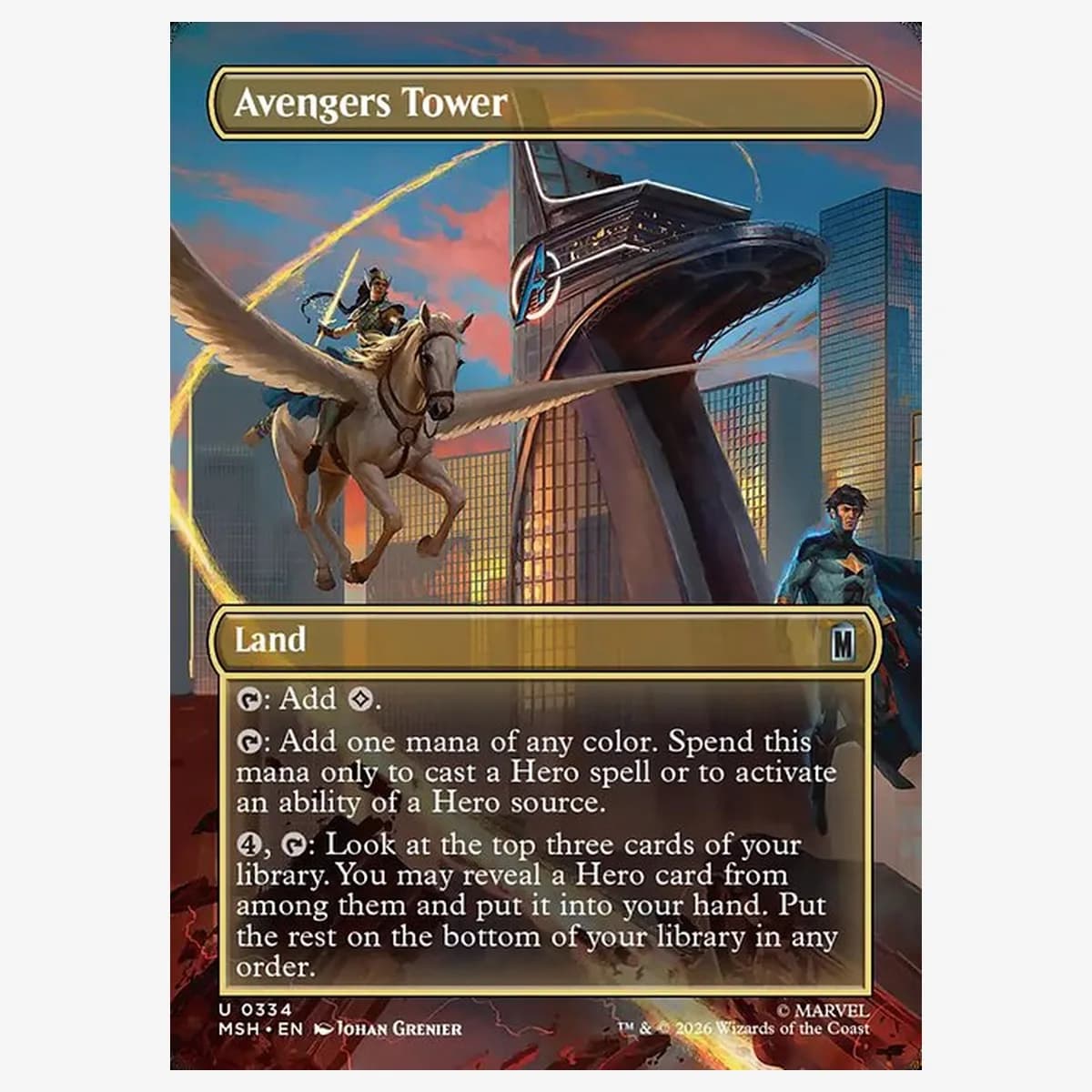 Avengers Tower — Borderless — Foil