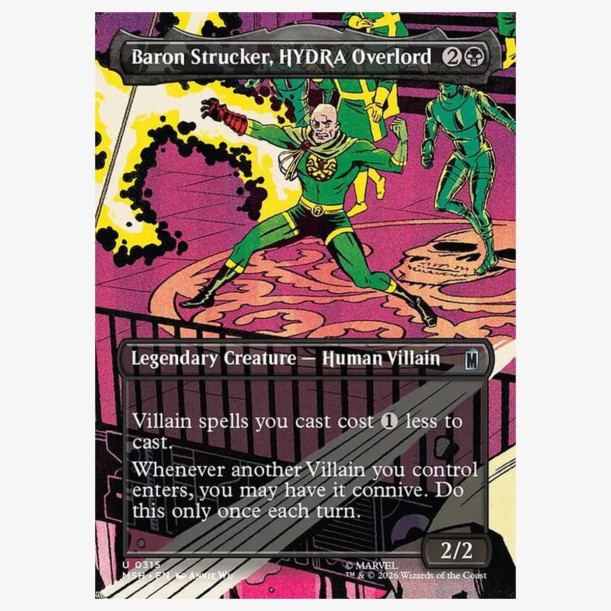 Baron Strucker, HYDRA Overlord — Borderless — Foil