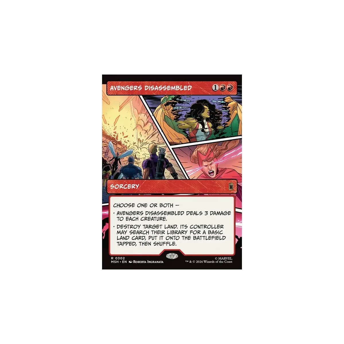 Avengers Disassembled — Panel — Foil