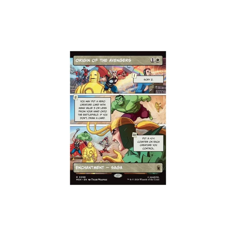 Origin of the Avengers — Panel — Foil