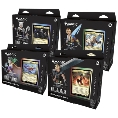 Magic the Gathering Final Fantasy Commander Decks (4 Decks Per Display)