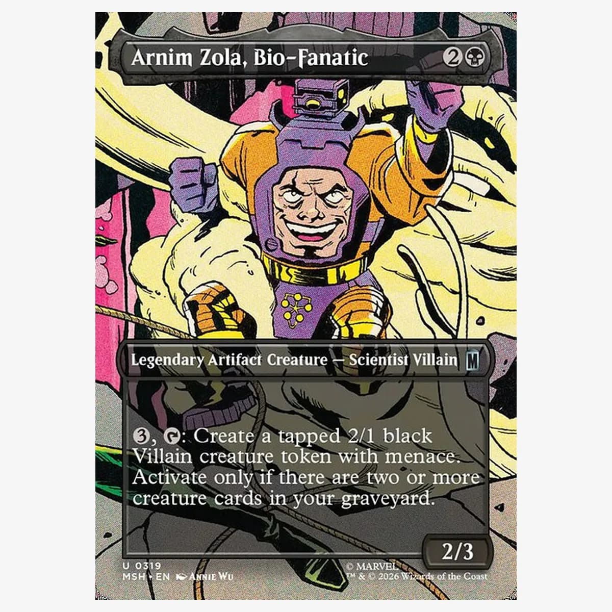 Arnim Zola, Bio-Fanatic — Borderless — Foil